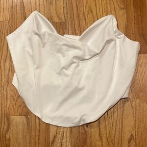 Cropped White Corset